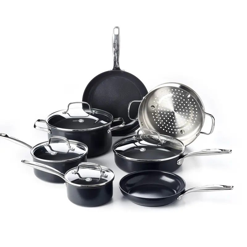 Chatham Black Ceramic Nonstick 11-Piece Cookware Collection 1