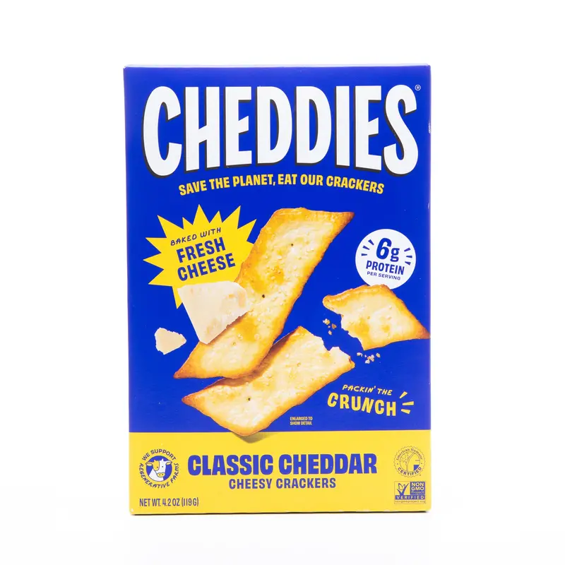 Cheddies Classic Cheddar Crackers – 119G Authentic Sharp Cheese Flavor 1