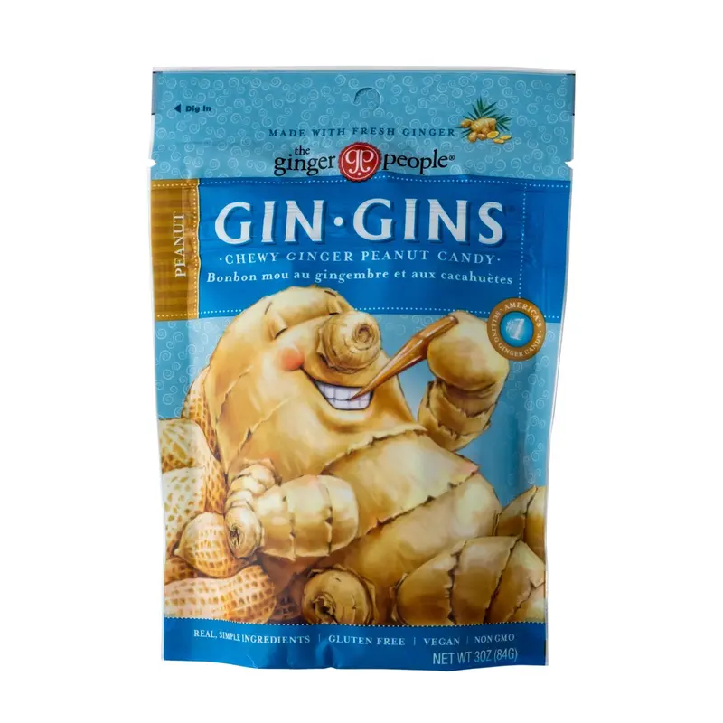 Chewy Ginger Peanut Candy – Ginger People Gin Gins, 84G 1
