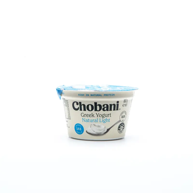 Chobani Natural Light Greek Yogurt – 160G Reduced-Calorie Classic Style 1