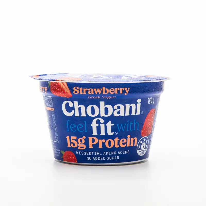 Chobani Strawberry Greek Yogurt Fit – 160 G, 15 G Protein 1