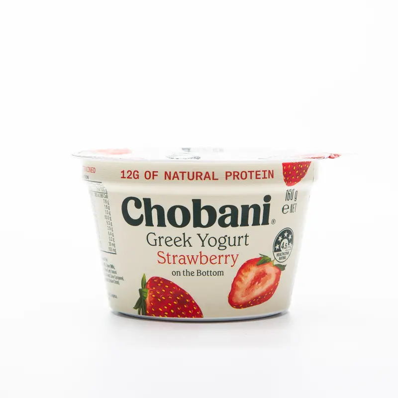 Chobani Strawberry-On-The-Bottom Greek Yogurt – 160G Naturally Layered 1