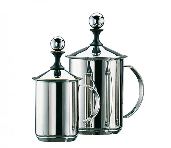 Cilio Deluxe Cappuccino Creamer – Stainless Steel Frothing Pitcher With Ergonomic Handle 1