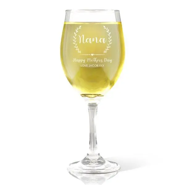 Classic Crest-Design Wine Glass – Traditional Stemmed Tumbler 1