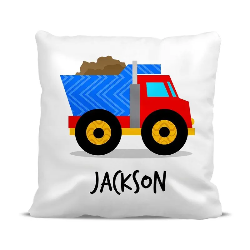 Classic Linen Cushion Cover Showcasing Vintage Truck Style 1