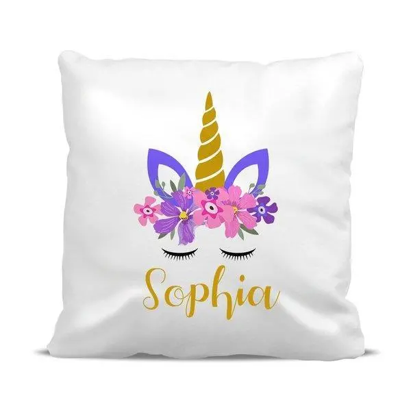 Classic Unicorn Cushion Cover – Timeless Illustrated Pattern 1