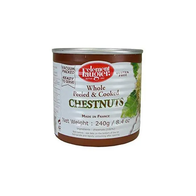 Clément Faugier Vacuum-Packed Whole Peeled Chestnuts – Ready-To-Use, Preserved (240G) 1