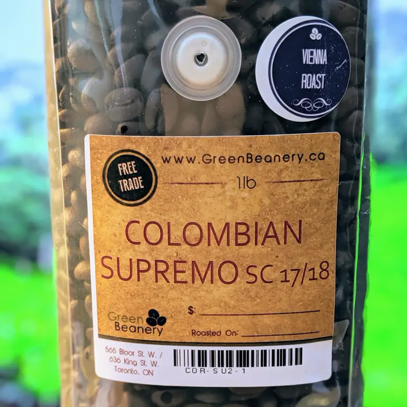 Colombian Supremo Whole Bean Coffee – Roasted Medium, Screen Size 17/18 1