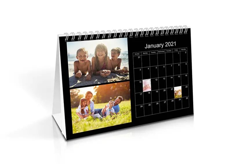 Compact 20X14Cm Vertical Desk Calendar 1