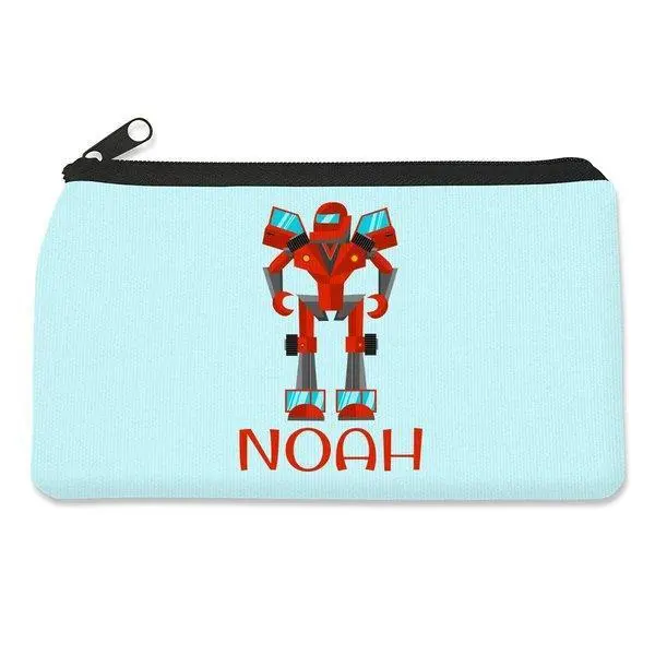 Compact Robot Zippered Pencil Case 1