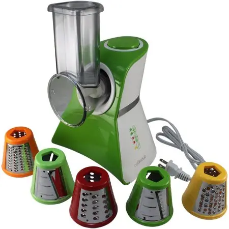 Cooks Club Usa Mini Food Processor & Produce Shooter – Compact Salad Maker In Green 1