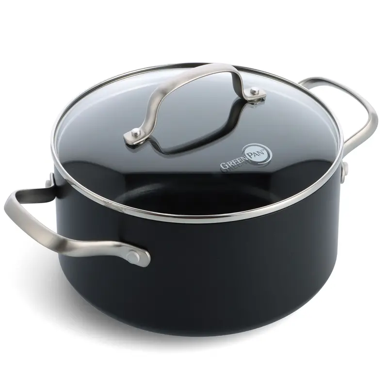 Copenhagen Heavy-Gauge Stock Pot With Lid – 24Cm Black 1