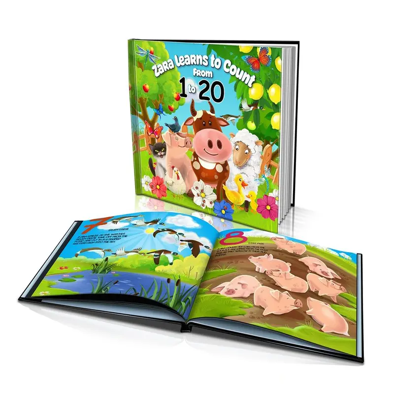 Counting Adventure Hardcover Book For Toddlers – Large Format Early Math Storybook 1