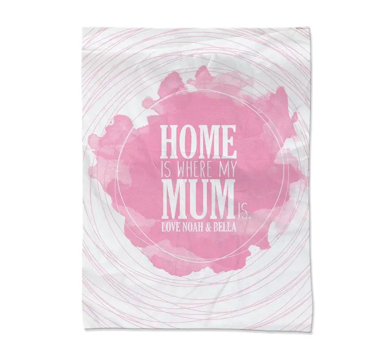 Cozy Home-Themed Blanket – Large Size 1