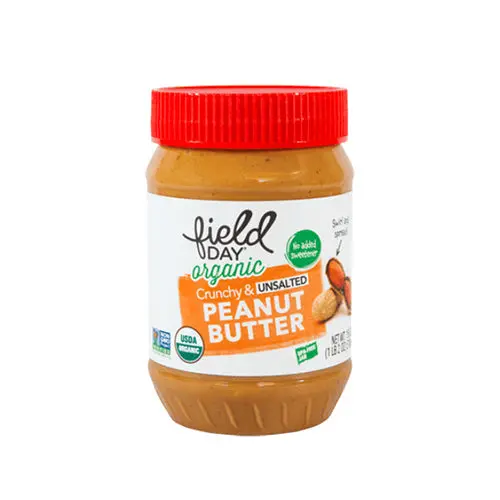 Crunchy Unsalted Organic Peanut Butter – Natural Texture, 510 G 1