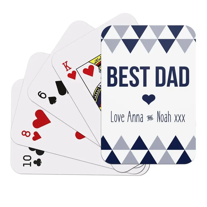 Custom Playing Card Deck – 'Best Dad' Themed Design 1