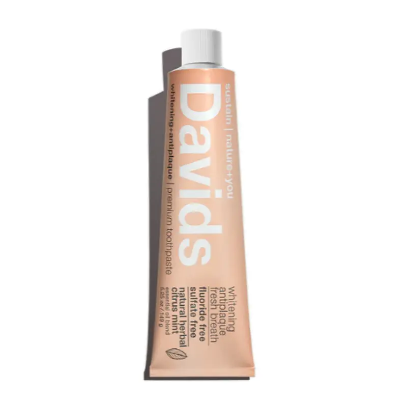 David'S Herbal Citrus Mint Fluoride-Free Toothpaste – Whitening & Antiplaque, 149G 1