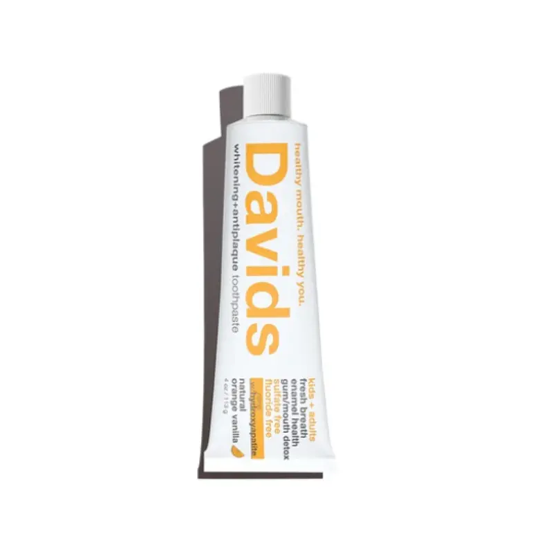 David'S Orange Vanilla Hydroxi Toothpaste – Fluoride-Free Whitening & Enamel Support For All Ages, 113G 1