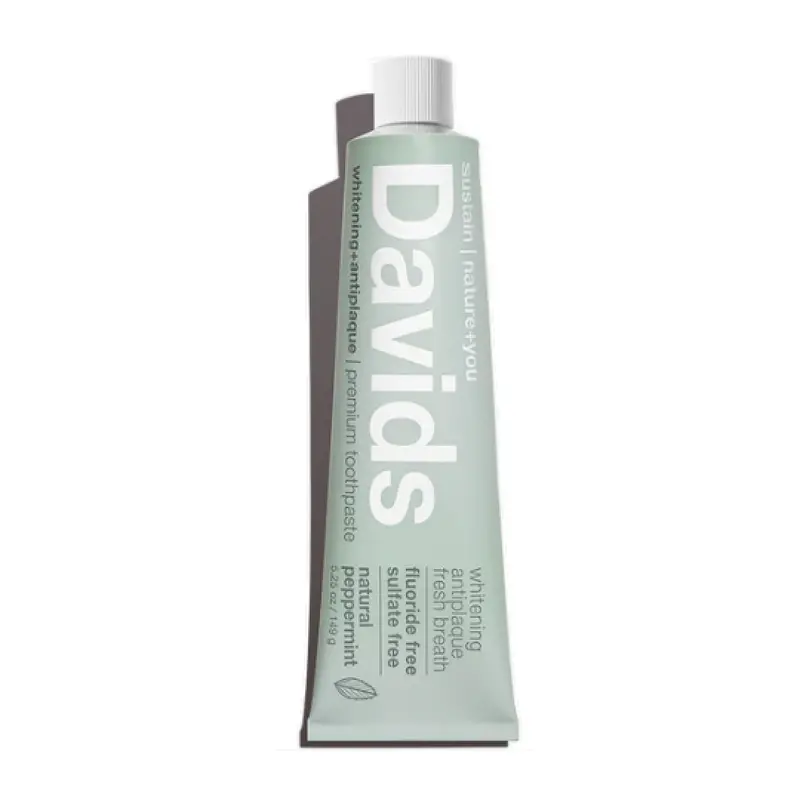 David’S Whitening Antiplaque Toothpaste – Peppermint Flavor, Fluoride-Free, 149G 1