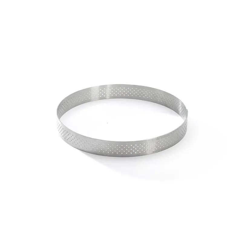 De Buyer 6-Inch Stainless Steel Perforated Tart Ring For Crisp Pastry Bases 1