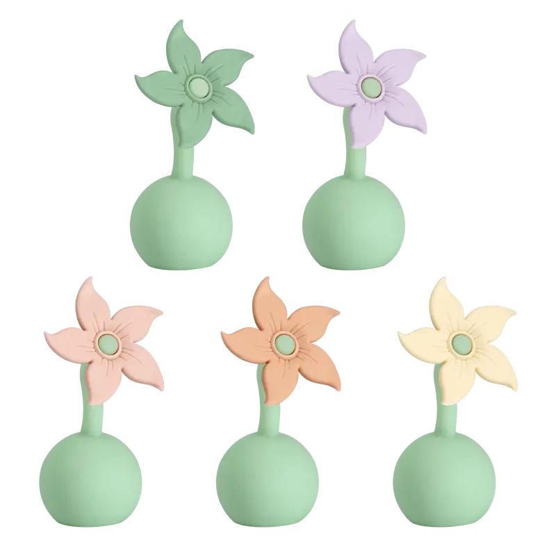 Decorative Silicone Flower Stopper For Breast Pumps 1