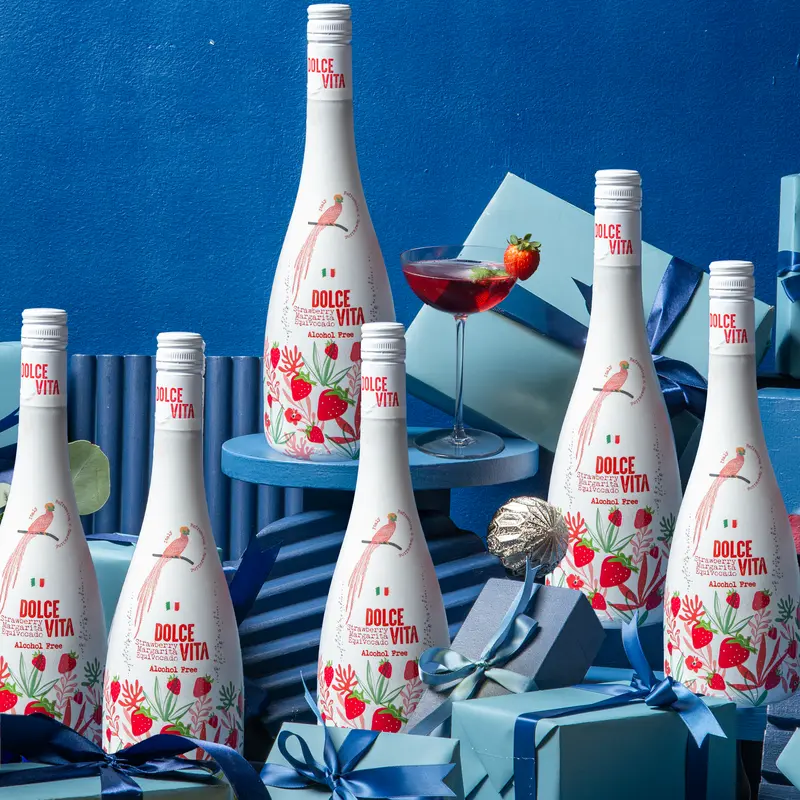 Dolce Vita Strawberry Margarita Equivocado Sparkling Mocktail – 750Ml (Pack Of 6) 1