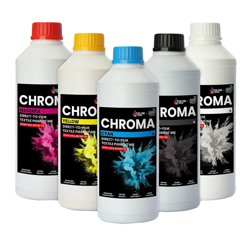 Dtf Station Color Prime Chroma Dtf Ink Set For High-Fidelity Film Printing 1