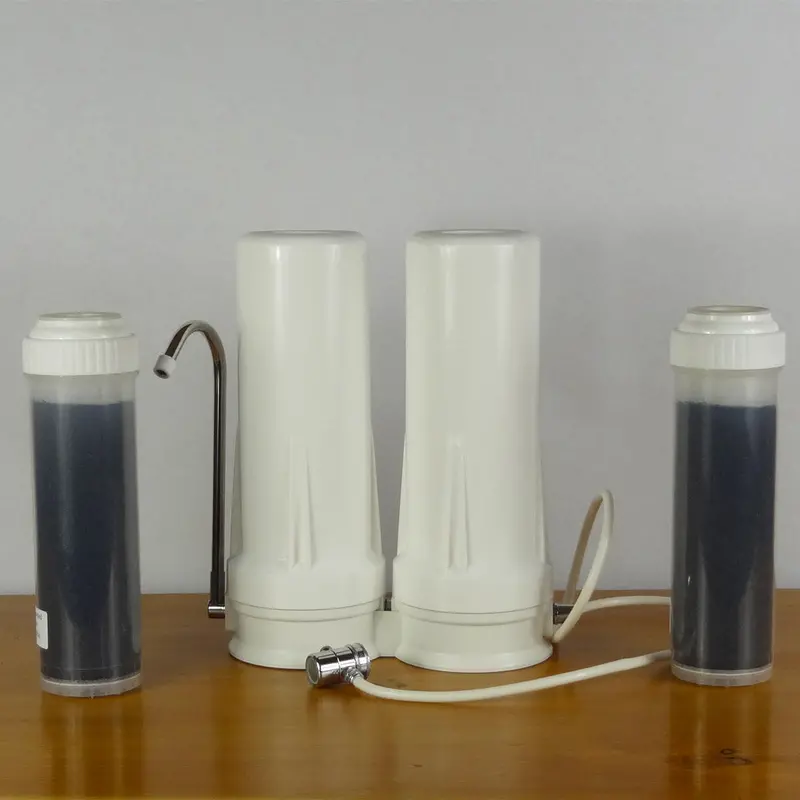 Dual-Stage Countertop Housing – Fluoride & Chlorine Removal With Bone Char + Gac 1