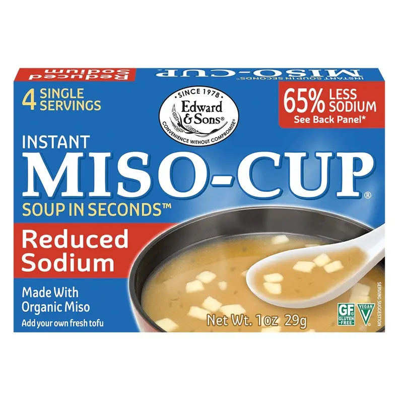 Edward & Sons Low-Sodium Miso Soup Mix (29G) 1