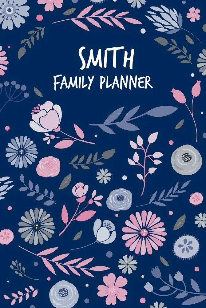 Elegant Floral A3 Family Organizer Planner 1