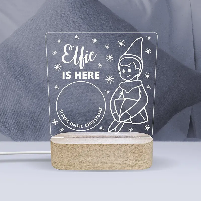 Elf-Themed Personalized Night Light For Bedrooms & Nurseries 1