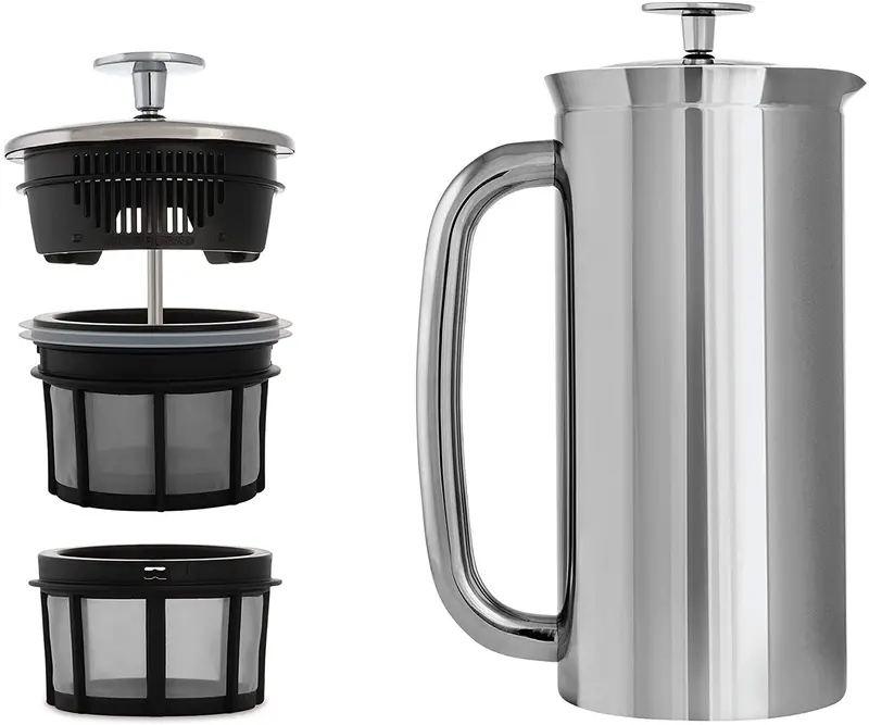 Espro P7 Vacuum-Insulated Stainless Steel French Press – 18 Oz (Polished Finish) 1