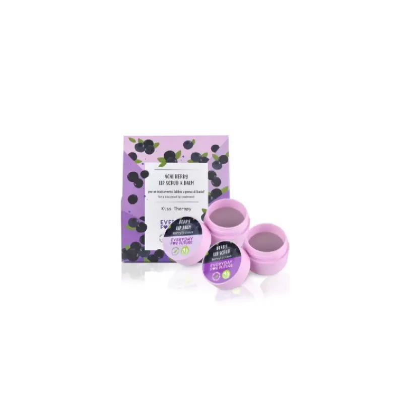 Everyday For Future Kiss Therapy Lip Scrub & Balm – Berrylicious Blend 1