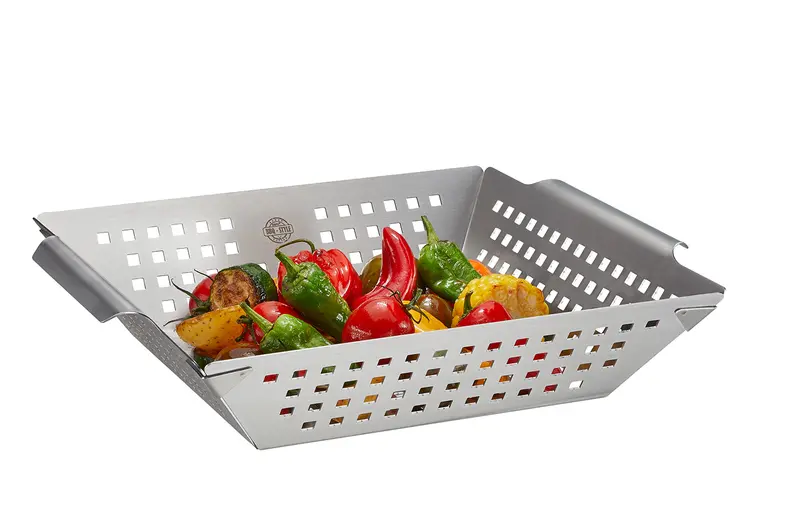 Extra-Large Stainless Steel Grill Tray For Charcoal Or Gas Grills (Model 89416) 1