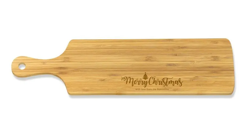 Extra-Long Bamboo Serving Board – Christmas Edition 1