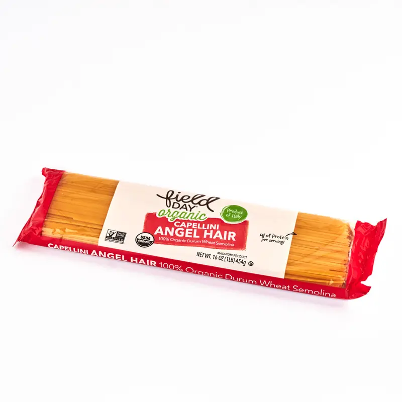 Field Day Organic Angel Hair Pasta (Capellini), 454G Box 1