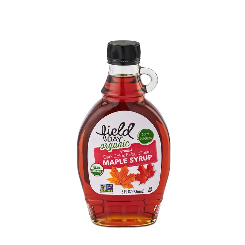 Field Day Organic Pure Maple Syrup – Grade A, 236Ml Glass Bottle 1