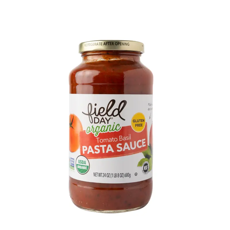 Field Day Organic Tomato & Basil Pasta Sauce – 680G 1