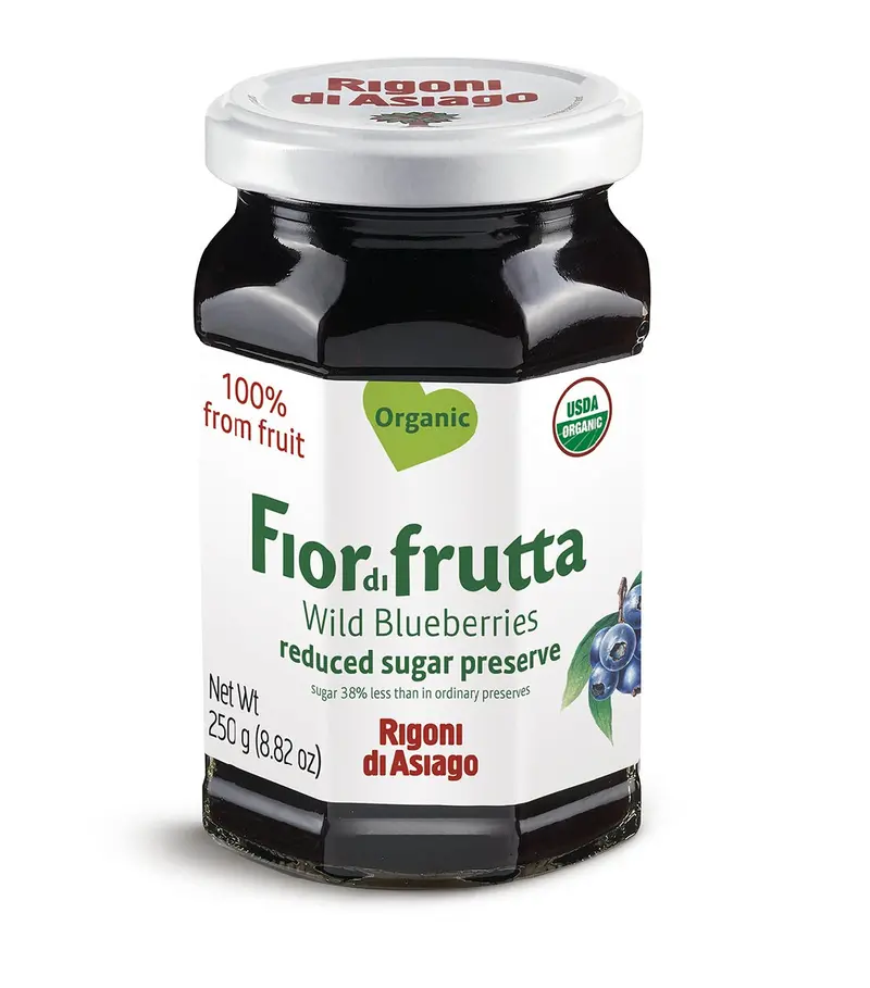 Fiordifrutta Organic Wild Blueberry Fruit Spread – 250G No Added Sugar 1