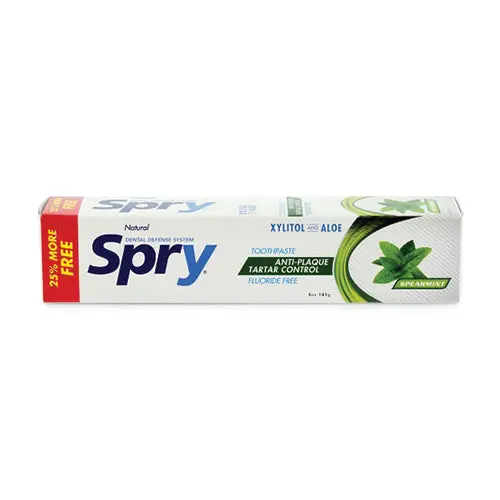 Fluoride-Free Spearmint Toothpaste – Spry Natural Oral Care, 141G 1