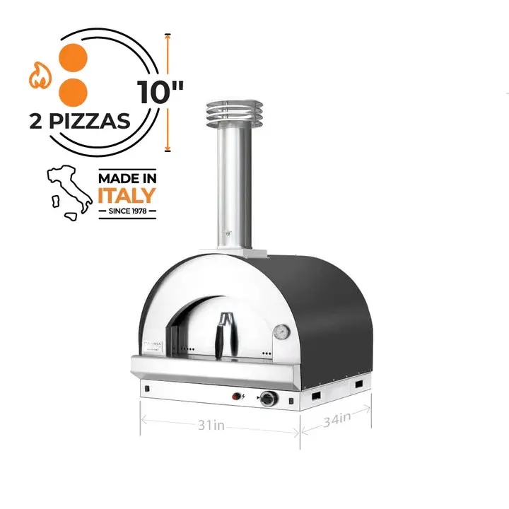 Fontana Margherita Countertop Gas Pizza Oven – Portable Stone Baking 1