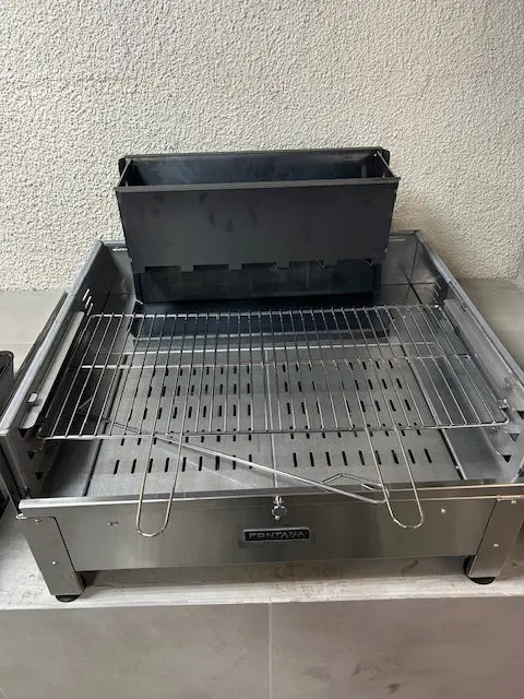 Fontana Tirreno Built-In Dual-Fuel Barbecue – Wood & Charcoal Cooking System 1