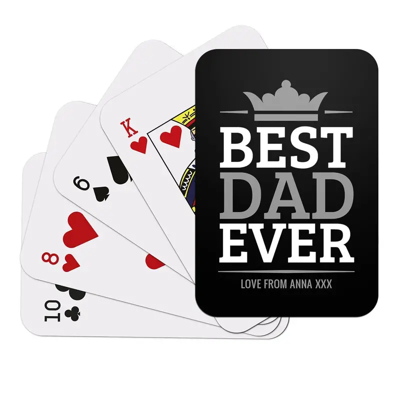 Fun 'Best Dad Ever' Playing Card Deck 1