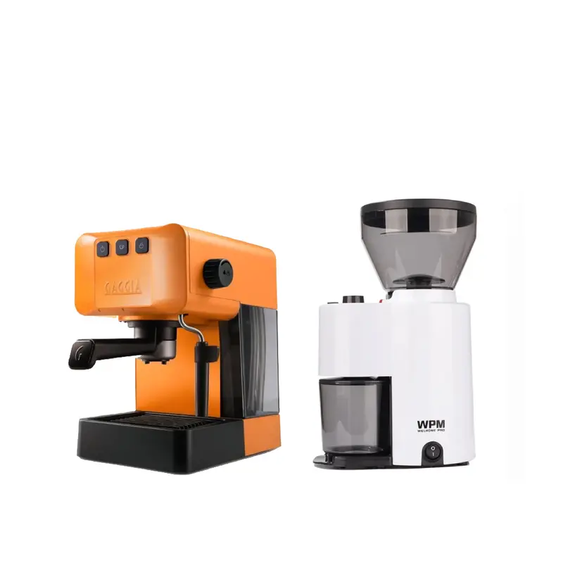 Gaggia Espresso Eg2109 Machine Paired With Wpm Zd10T Conical Burr Grinder 1