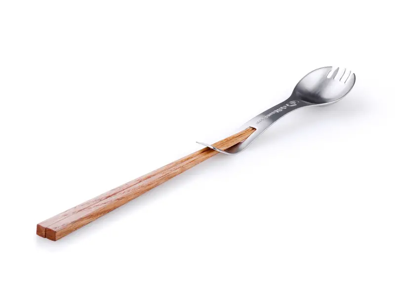 Glacier Stainless Steel Spork With Fire Roasting Sticks 1
