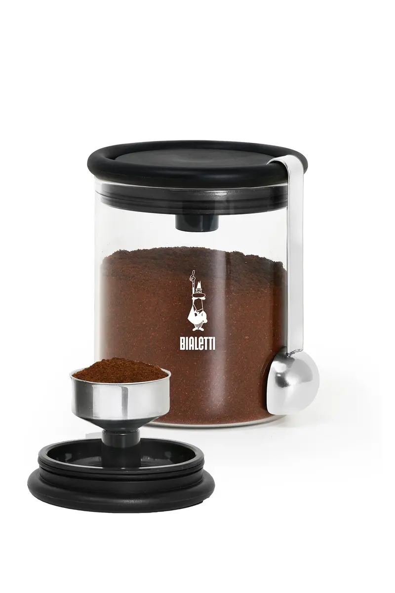 Glass Coffee Storage Jar With Airtight Metal Lid – 1000Ml 1