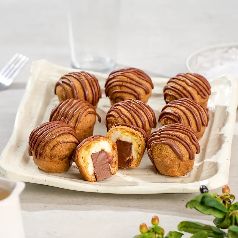 Gluten-Free Gianduja Mascarpone Puffs – 9 Count 1