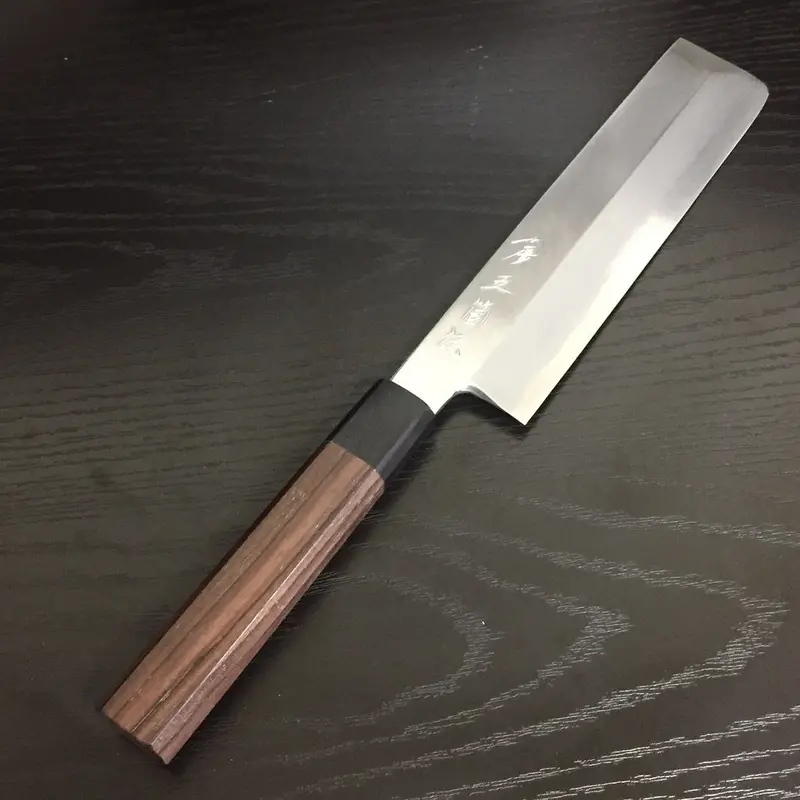 Gokaden Usuba Vegetable Knife – Silver #3 / Ginsan-Ko Stainless Steel (Right-Handed) 1