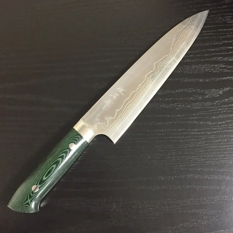 Gokaden Vg-10 Chef’S Knife – 210Mm Premium Damascus Blade 1