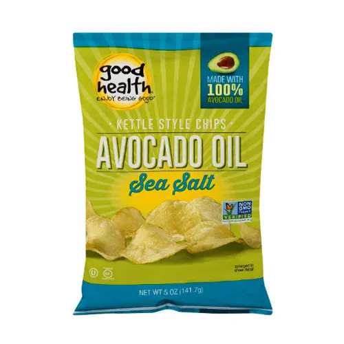 Good Health Avocado Oil Kettle-Cooked Sea Salt Potato Chips, 141G 1